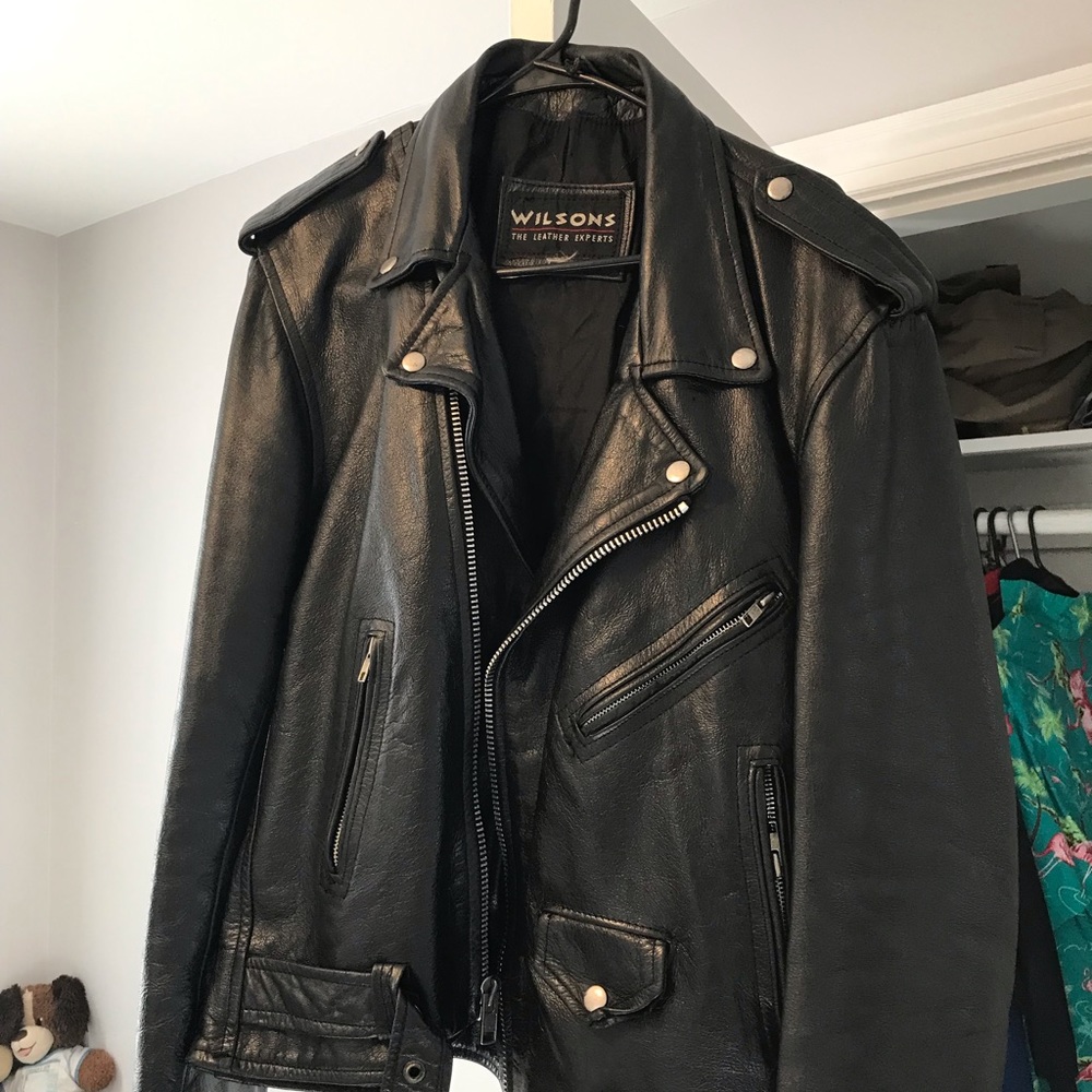 Wilson Motorcycle Leather Biker Jacket